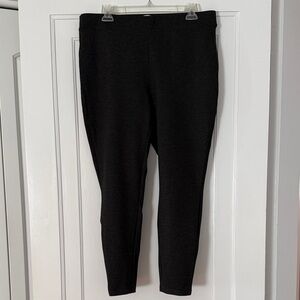 Philosophy Gray Leggings Size 1X Stretch Pull On EUC Athleisure